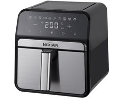 Airfryer 8L – Digitale Heteluchtfriteuse – 1800W – RVS – Touchscreen LED Display – Olievrij – Multifunctioneel – Easy Clean – Familieformaat