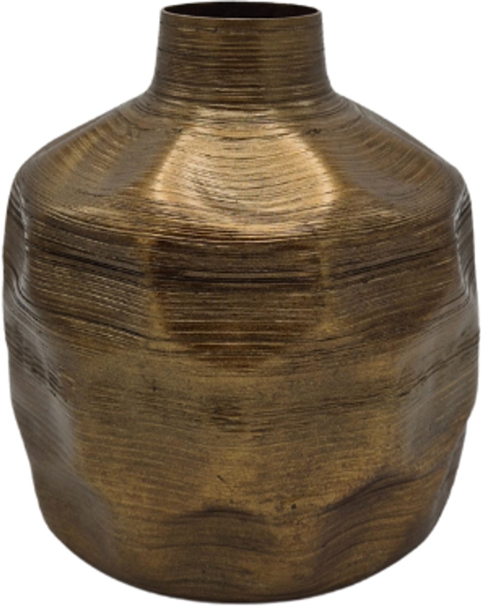 Deco4yourhome® - Vaas - Tulip - Gold - Goud - Metaal - Bloemen