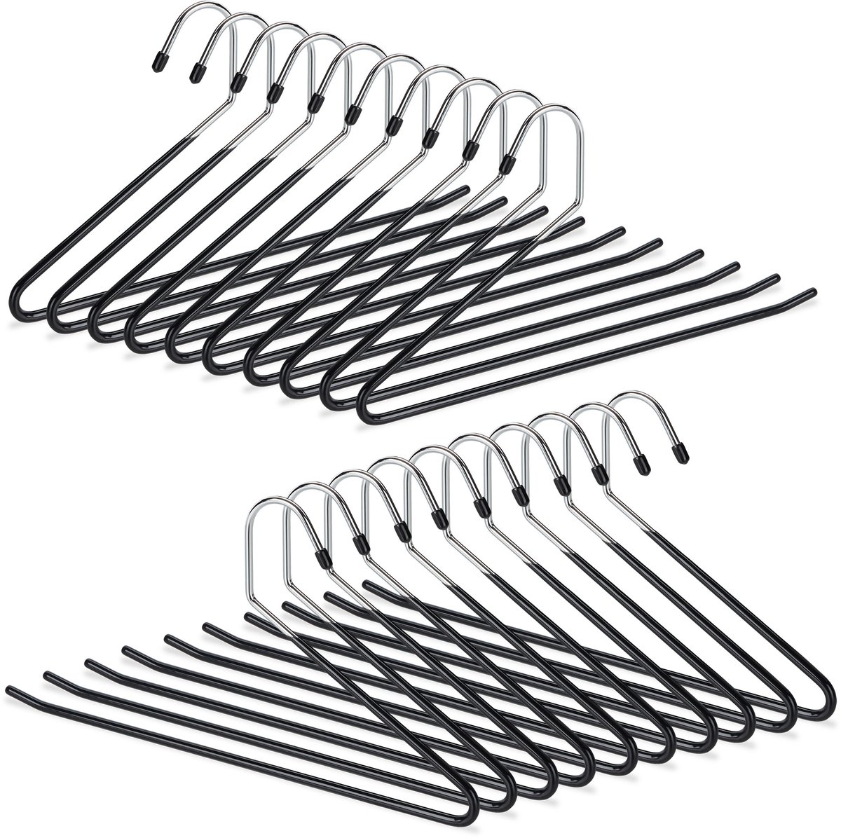 60x broekhanger antislip - kledingbeugel - klerenhanger - broekbeugel metaal