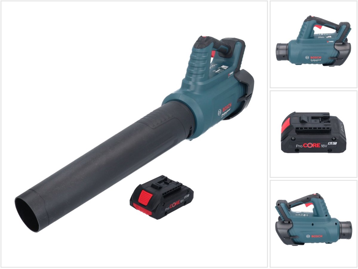Bosch GBL 18V-750 Professionele accubladblazer 18 V BITURBO Brushless + 1x ProCORE accu 4.0 Ah - zonder lader