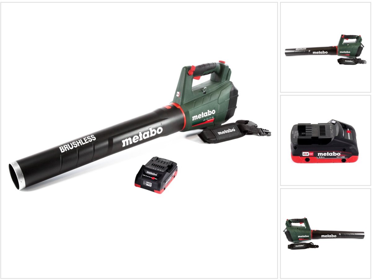 Metabo LB 18 LTX BL accubladblazer 18 V borstelloos + 1x accu 4.0 Ah - zonder lader