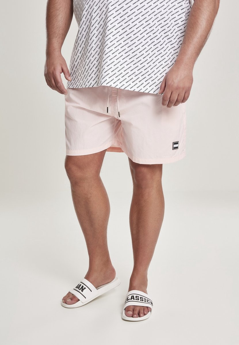 Urban Classics Block Zwemshorts 2XL Roze