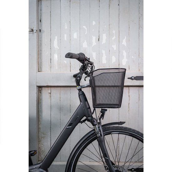 Fastrider Betuwe Fietsmand - Handgemaakte fietsmand - Geleverd met FastLock houder voor bevestiging aan stuurpen - Metaal - 15 liter - Zwart van FastRider — afbeelding 2