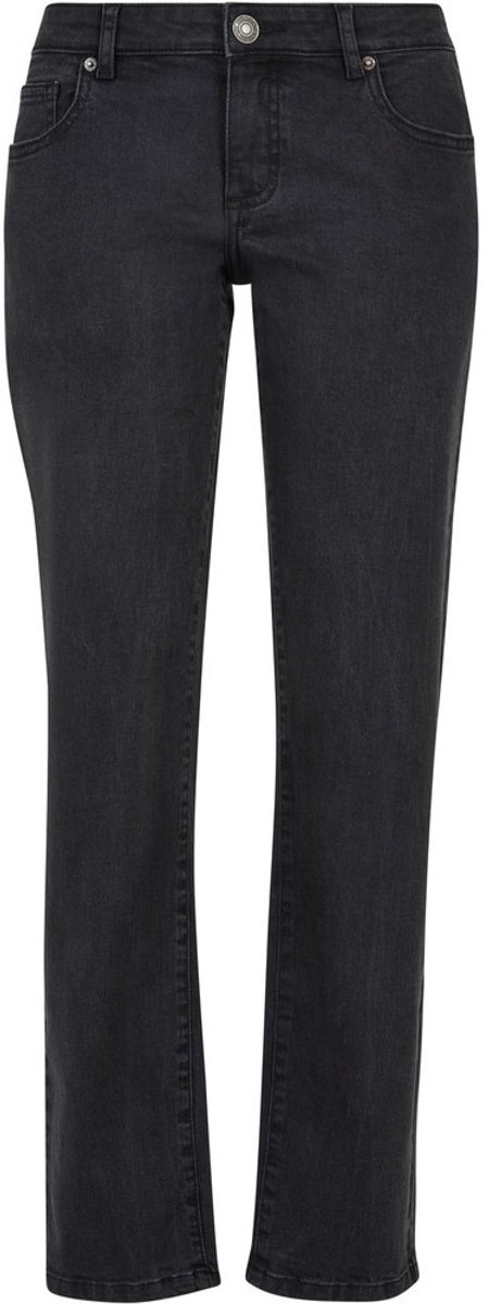 Urban Classics Low Waist Straight Broek rechte pijpen Taille 28 inch Zwart