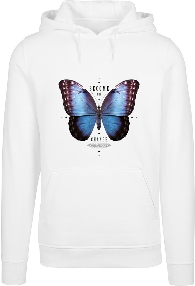Mister Tee Become The Change Butterfly Hoodie/trui L Wit
