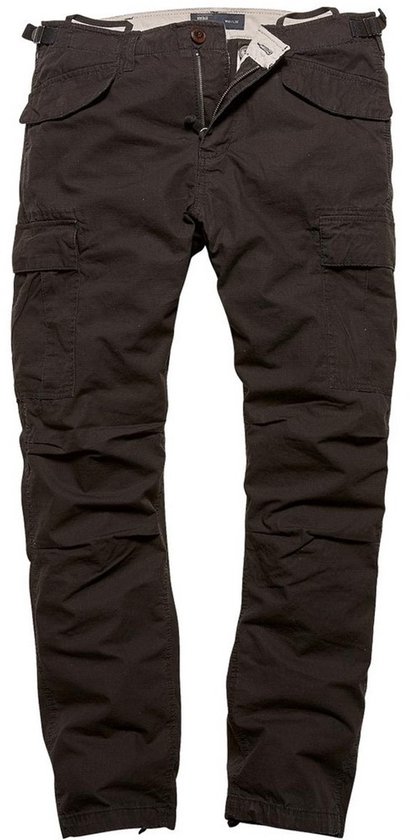 Vintage Industries Cargohose Miller M65 Pants Black-W40