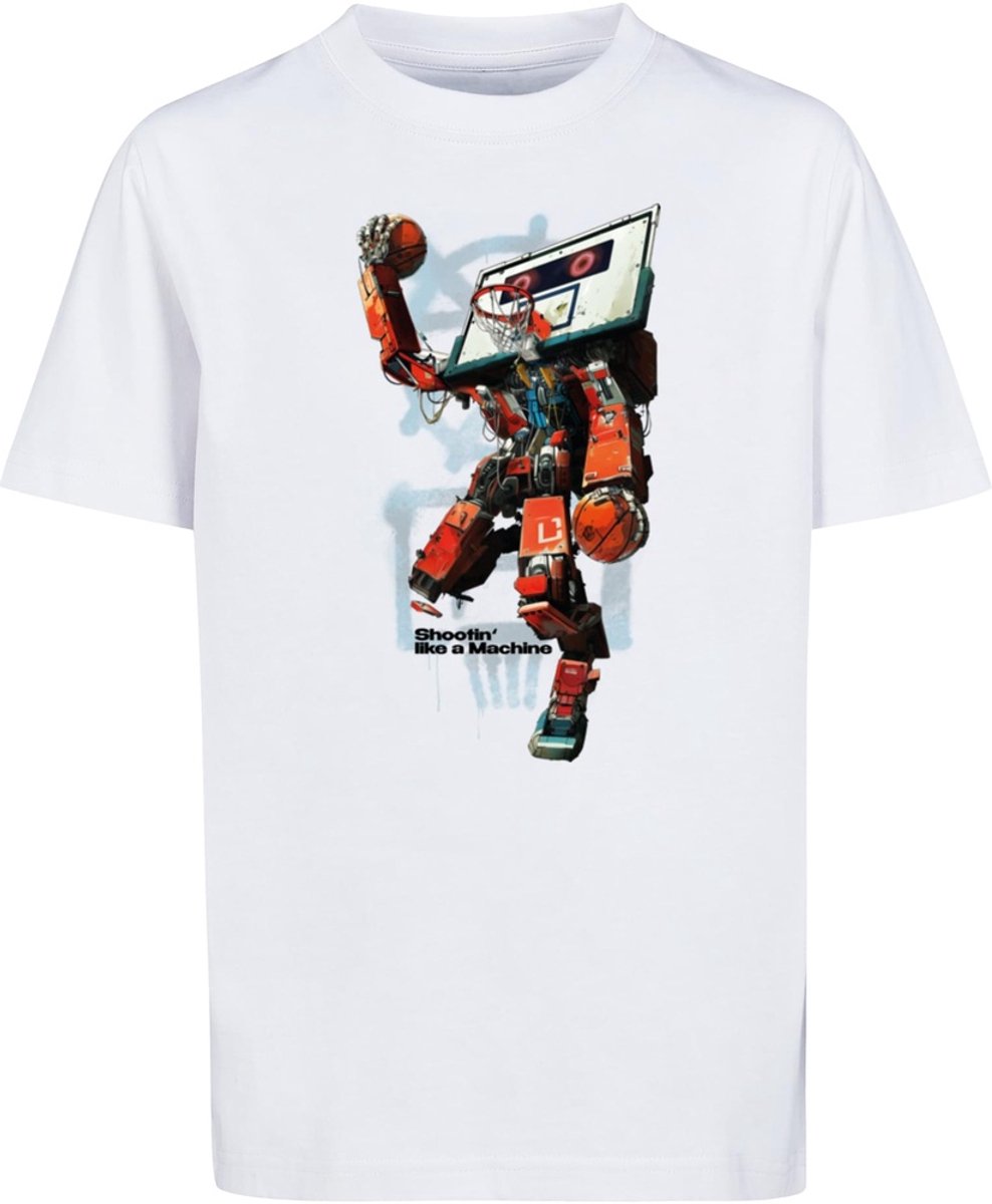 Mister Tee Kinder T-Shirt Ballin Robot Tee MTK285 -158/164 Wit
