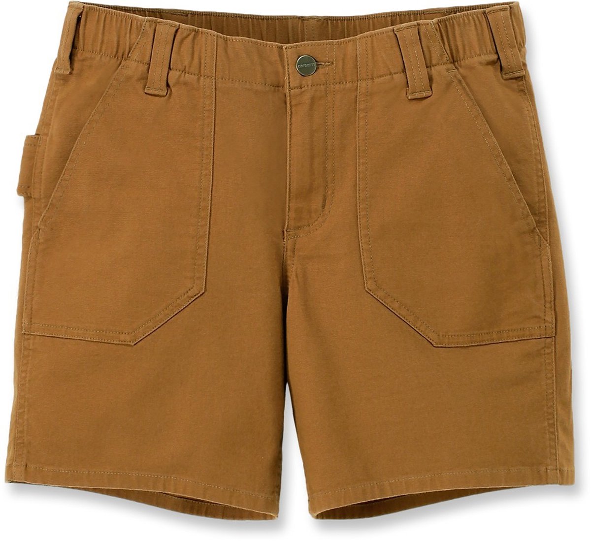 Carhartt Rugged Flex Relaxed Fit Canvas Work Dames Shorts Bruin