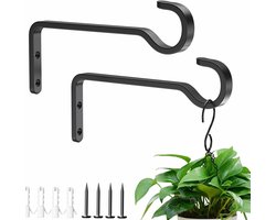 2-delige haakset - Hangmandrek voor planten - Plantenhaak - Buitenwandrek - Lantaarnhaak - Haak voor potplanten