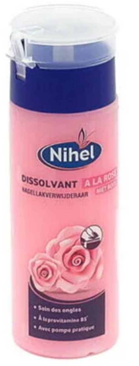 Nihel Geurende roze nagellakremover 125ml