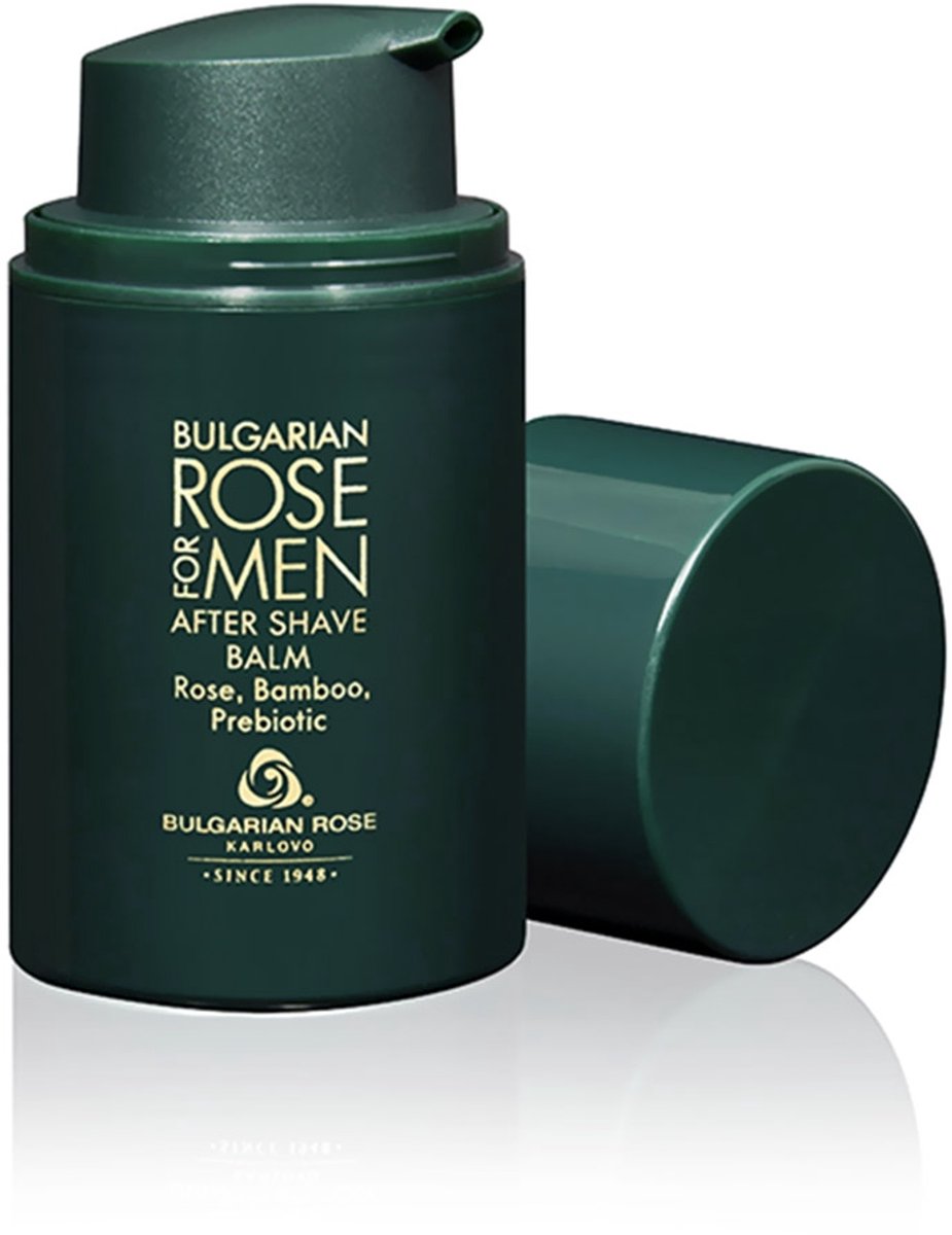 Aftershave balsem Rose For Men | 50 ml | Balsem voor mannen met Aloë Vera, bamboe extract en 100% natuurlijke Bulgaarse rozenolie