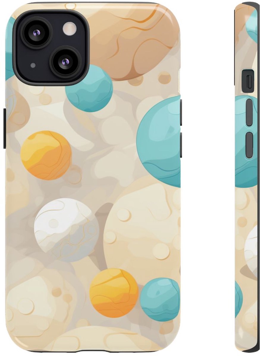 Kleurrijke Marmeren Bollenpatroon – Telefoonhoesje Geschikt voor iPhone 13