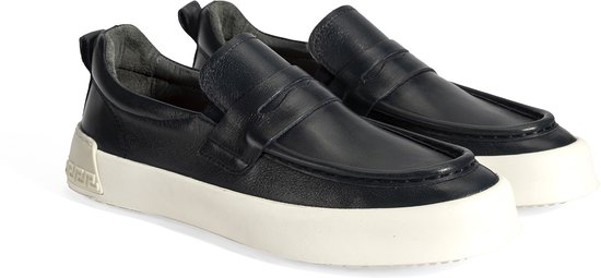 DESA Chaussure basse/Ballerine Cuir Bleu Foncé Homme Astuce de chaussure: rond Taille: 42 EU