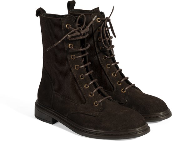 DESA Bottes Daim Marron Femme Astuce de chaussure: rond Taille: 37 EU