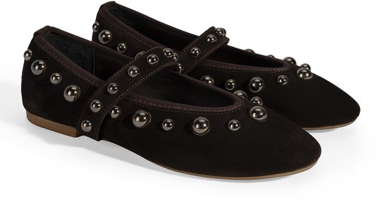 DESA Ballerine Daim Marron Femme Astuce de chaussure: rond Taille: 40 EU