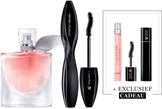 Lancôme La Vie est Belle Eau de Parfum - 50ml & Lancôme Hypnôse Drama Mascara - 01 Excessive Black + 2 Cadeaus