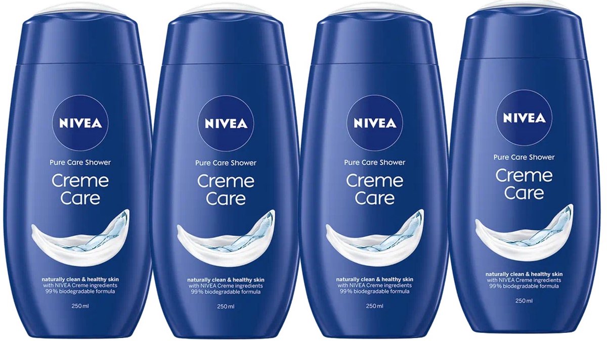 Nivea Creme Care Douchegel - Voordeelverpakking 4 x 250 ML