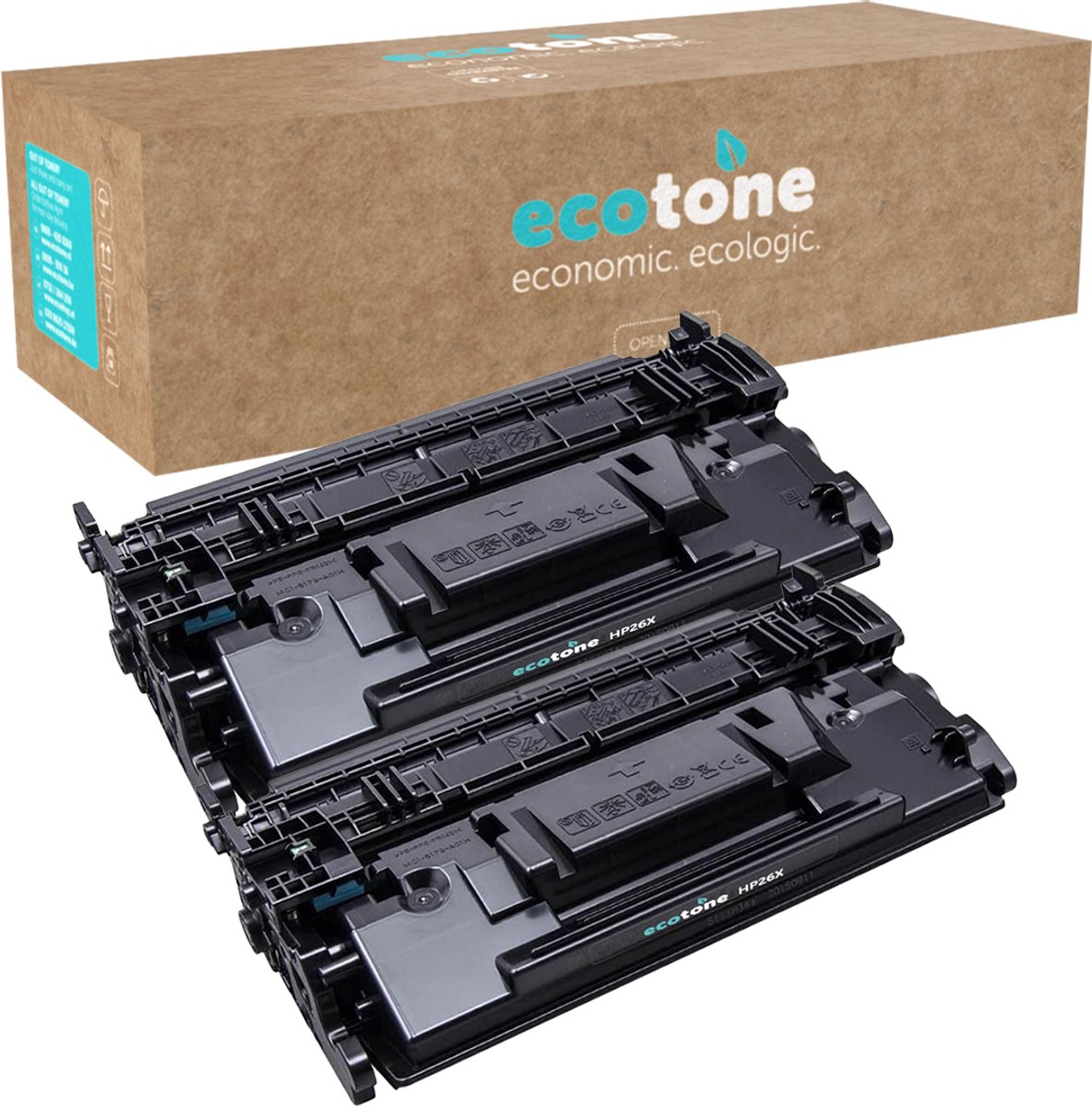Ecopack (Replaces HP 26X CF226X toner) 2xBL - (BL 2x9000 Pages)