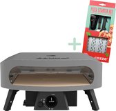 Four à Pizza électrique Cozze 17" – Pierre Tournante, Cuisson 2 Min, 230 V – Idéal Pour Pizzas Croustillantes à La Maison
