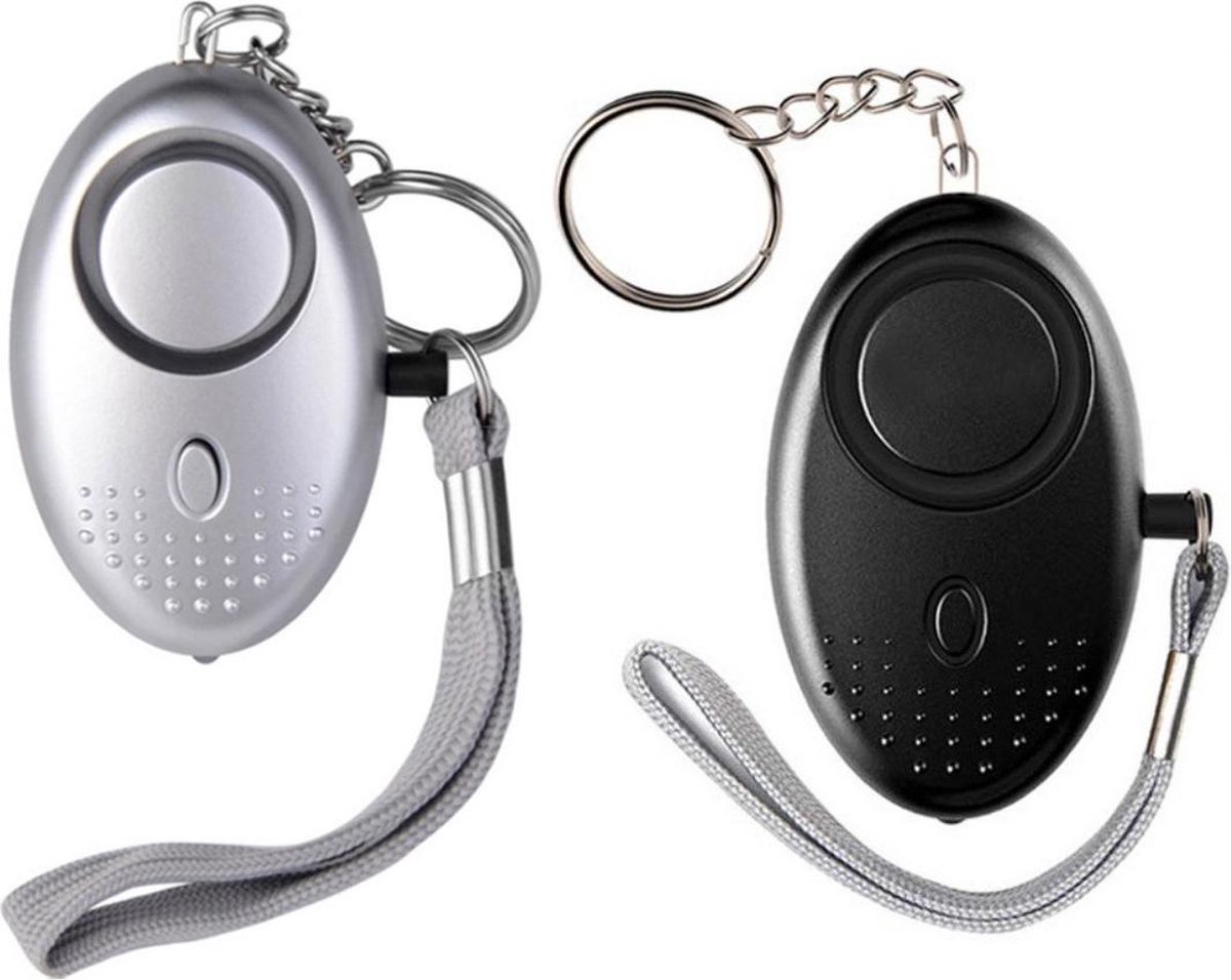 2 Stuks Persoonlijke Alarmen - Persoonlijke Alarmknop - Beveiliging Alarm - 130 DB Geluid - Zelfverdediging - Veiligheid Alarm - Persoonlijke Alarmen