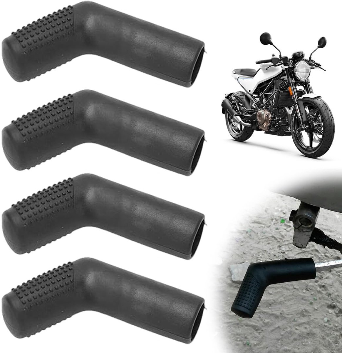 4 Stuks Motorcycle Gear Shift Lever Protector - Rubber Schoenbeschermer - Geschikt Voor De Meeste Motoren