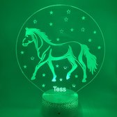 FULLOSUN Paard Geschenken voor Meisje, Paard 3D Nachtverlichting voor Kinderen Illusie Lamp 16 Kleuren Veranderen met Afstandsbediening Verjaardagscadeaus voor Kind Baby Jongen en Meisje
