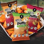 Protein Puffs - GO Fitness - eiwitrijke chips met smaak Texas Barbecue (12x50g)