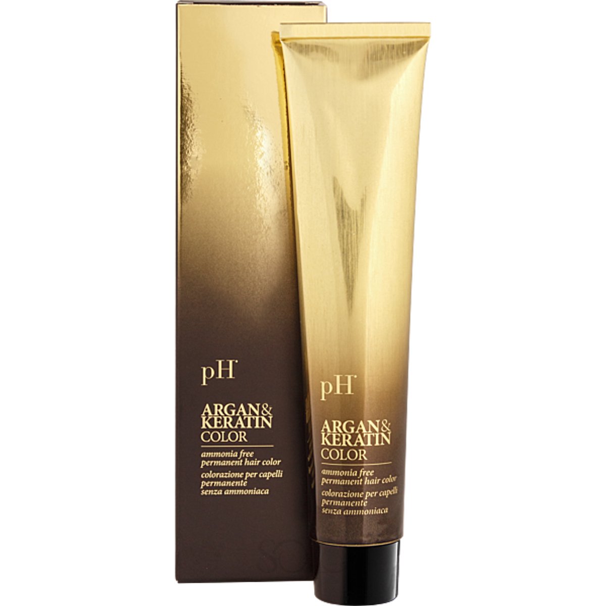 Ammoniakvrije gel-crème haarverf pH Argan&Keratine 6,35 hazelnoot, 100 ml