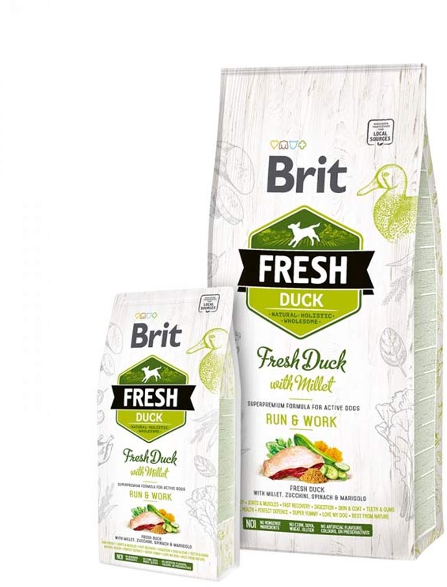 Brit Brit Fresh Duck with Millet Active Run & Work