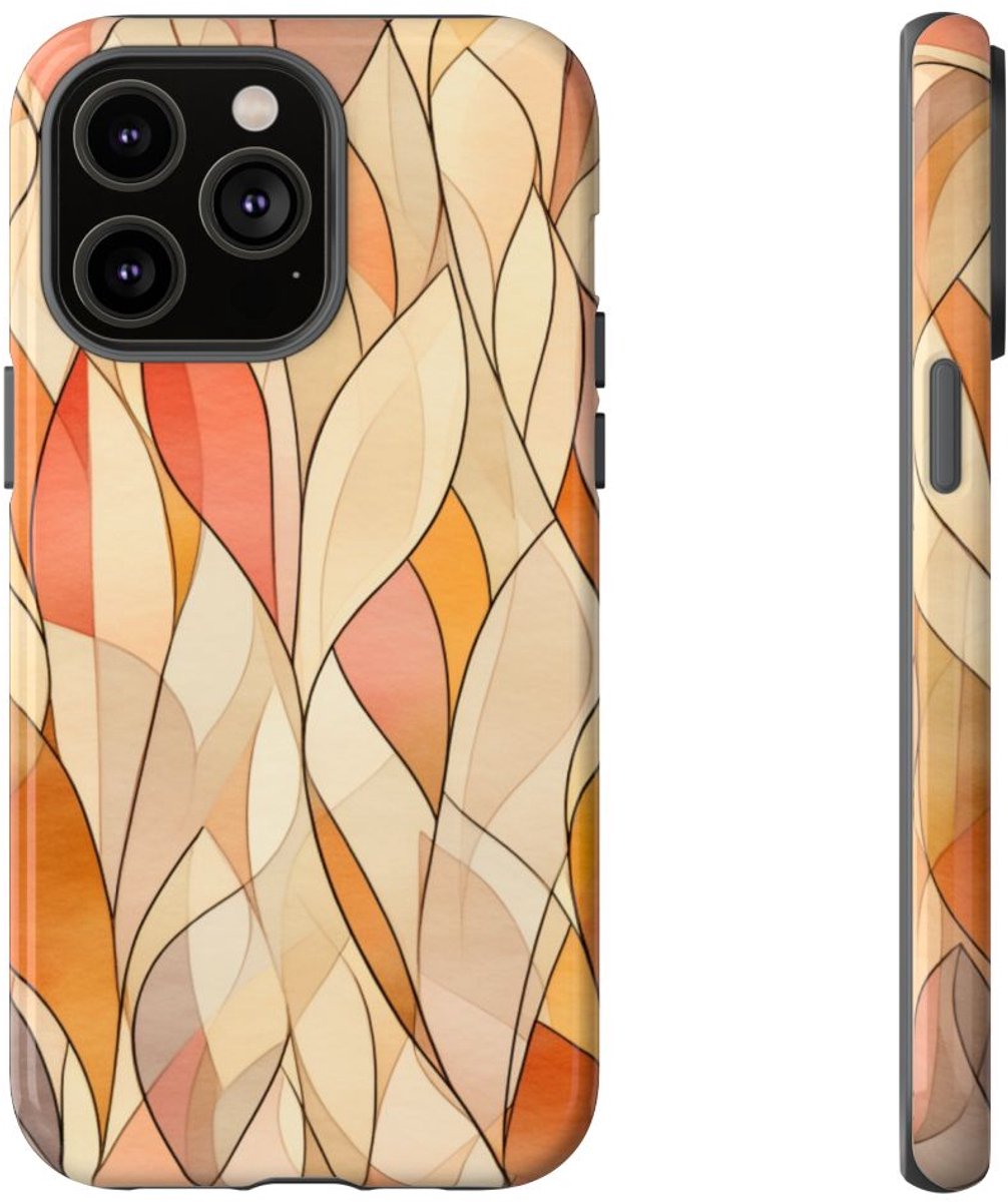 Aquarel Herfstbladeren Patroon – Telefoonhoesje Geschikt voor iPhone 14 Pro Max