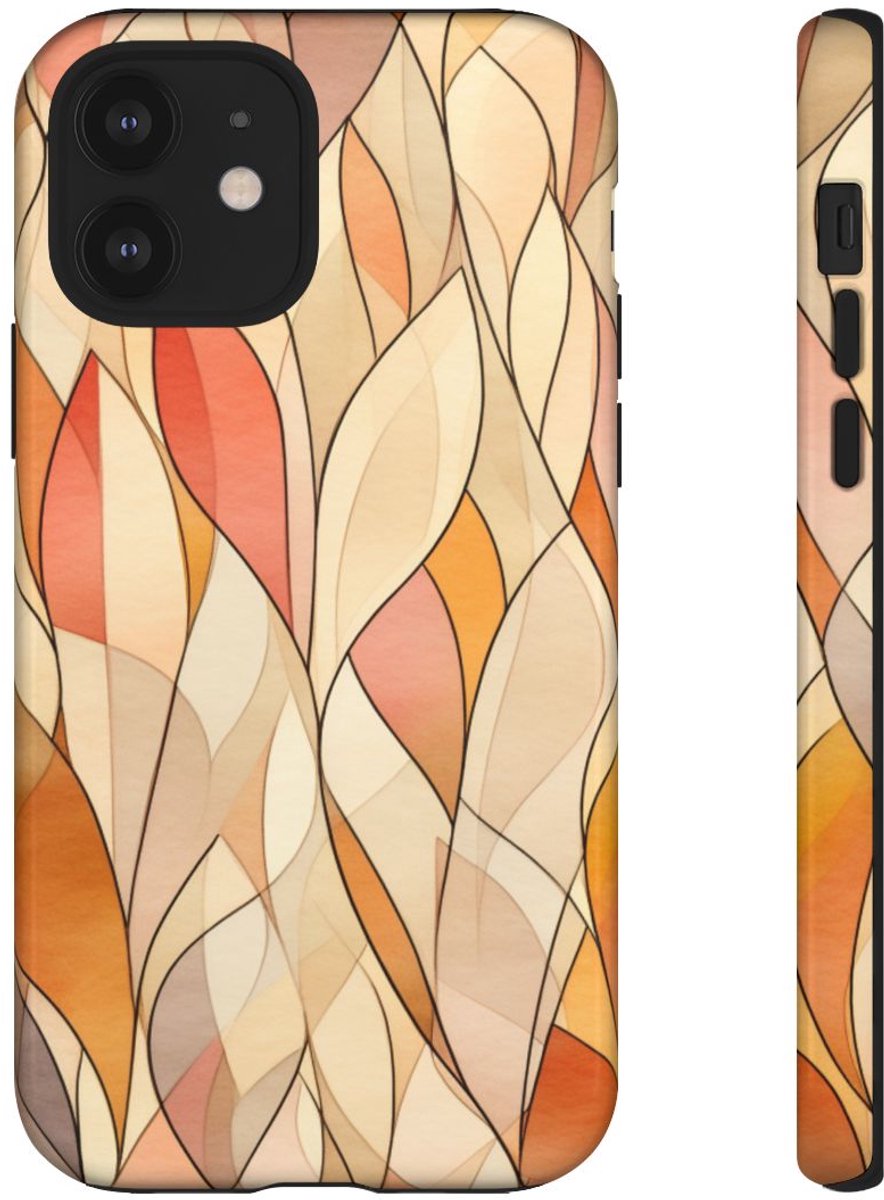 Aquarel Herfstbladeren Patroon – Telefoonhoesje Geschikt voor iPhone 12