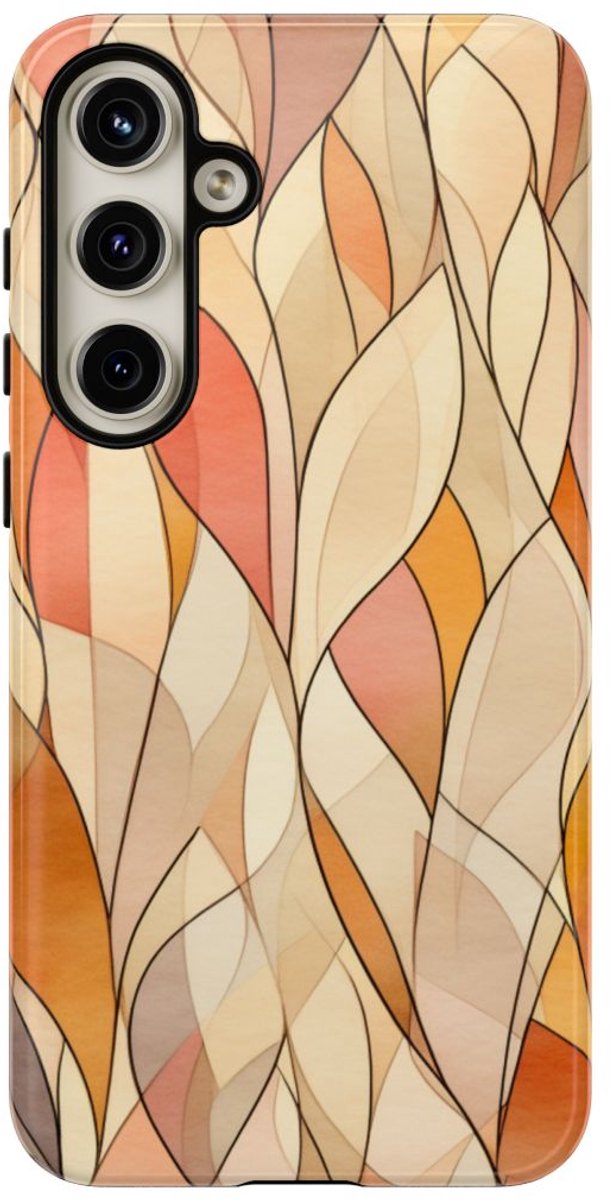 Aquarel Herfstbladeren Patroon – Telefoonhoesje Geschikt voor Samsung Galaxy S24 Plus