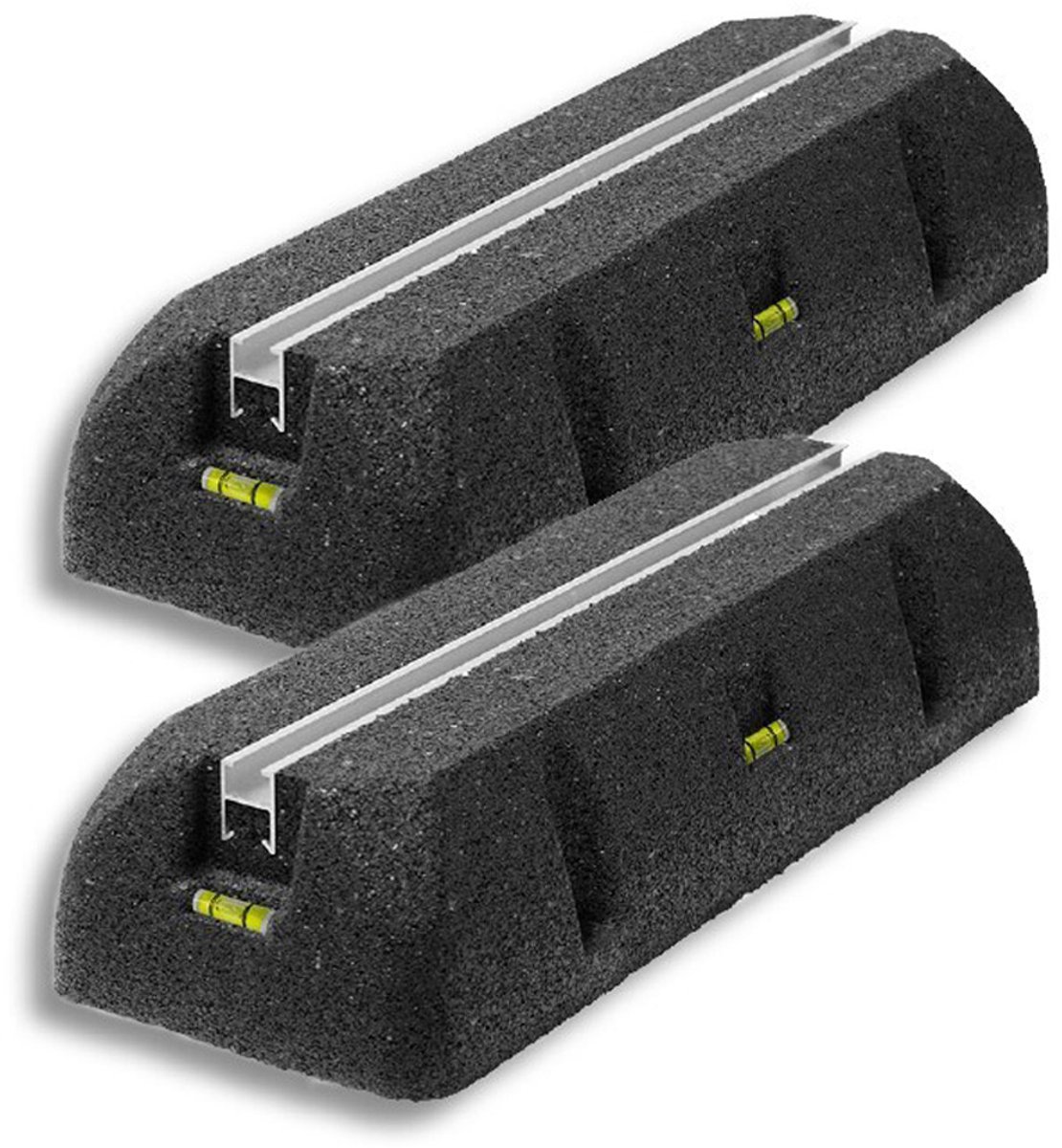 Opstelbalken voor airco - Canalit - Rubber - 450 x 160 x 110 mm - Verpakking 2 stuks