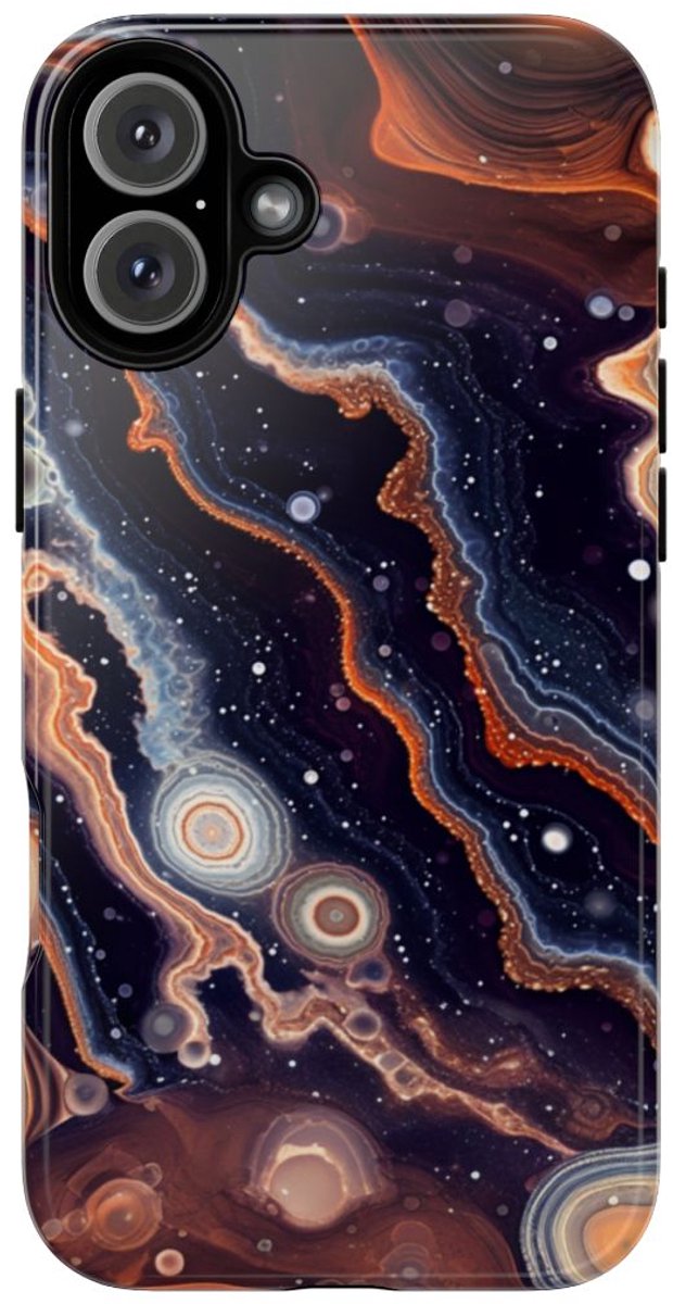 Abstracte Ruimte-Agatenstructuur – Telefoonhoesje Geschikt voor iPhone 16 Plus
