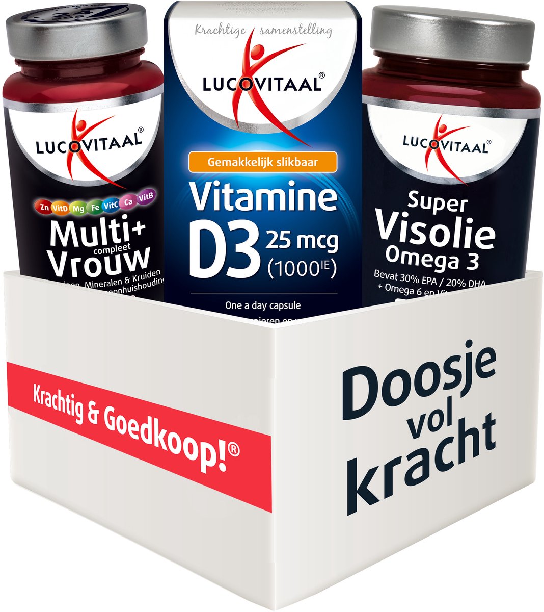 Gratis Verzending: Lucovitaal Voordeelbox Vrouw 50+ 3 stuks