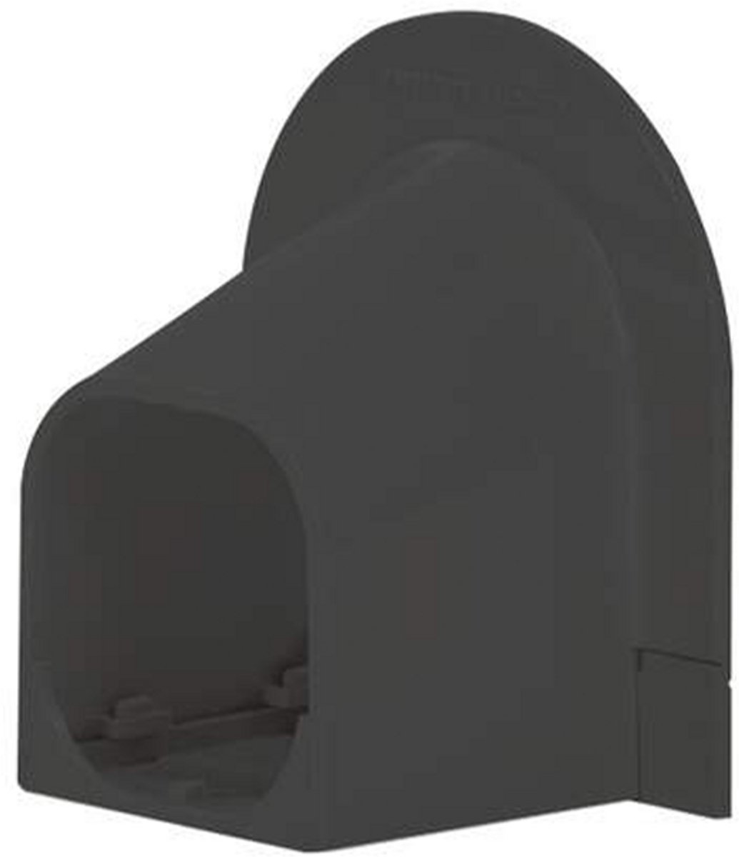 Eindstuk Plafond/Wand PVC Zwart Inoac NA-75BK 75 mm
