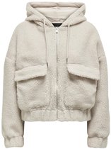 ONLY - ONLTANJA TEDDY HOOD JACKET OTW Dames Jas
