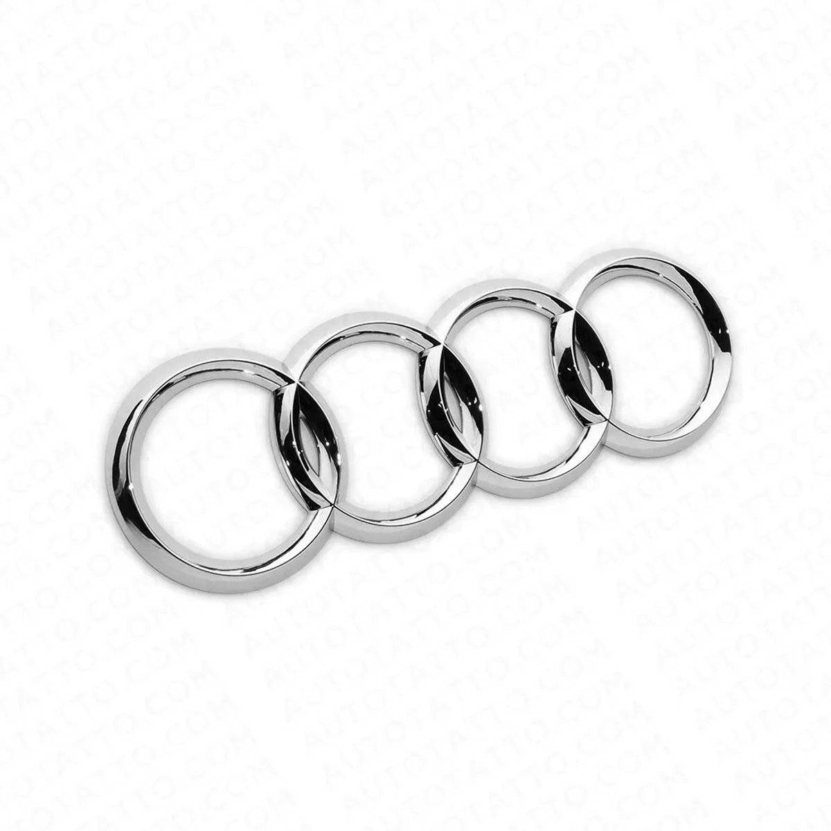 Audi Logo Chrome – Embleem Kofferbak – 202 mm – Auto Badge Sticker