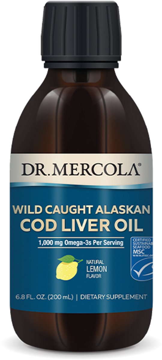 Dr. Mercola - Wild Caught Alaskan Cod Liver Oil - 200 ml