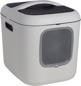 Kattenbak – design line XXL – Flamingo Romy Wit – 61,5x50x57,5 cm – extra ruim – gerecycleerde kunststof – met magnetische deur & koolfilter – makkelijk schoon te maken – voor grote katten