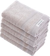 PandaHome - Handdoeken - 2 pièces - 2 Handdoeken 50x100 cm - 100% Katoen - Serviette Beige - Serviette Cheveux - (cadeau saint valentin pour lui - elle) - Cadeau