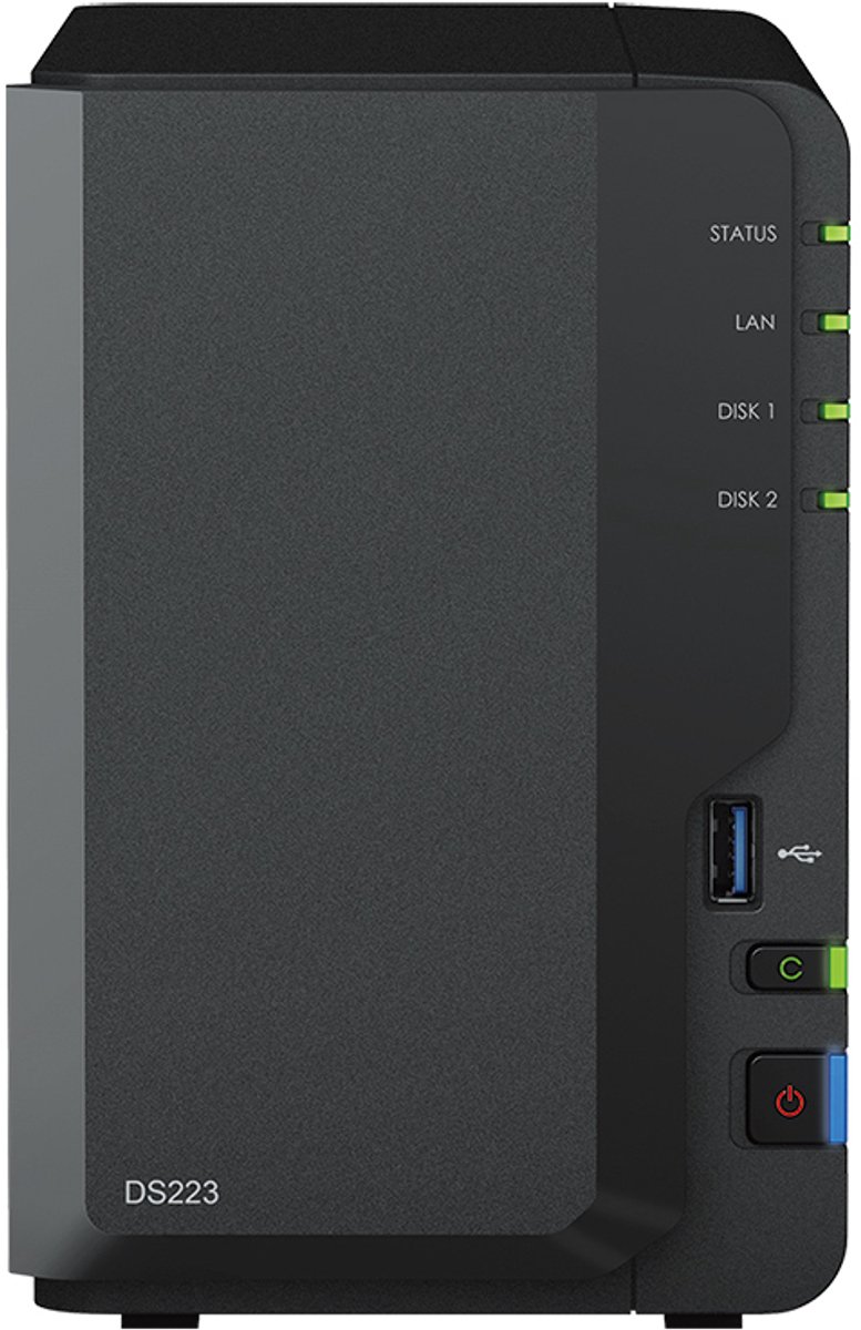 Synology DS223 - NAS - Western Digital RED 12TB (2x 6TB)