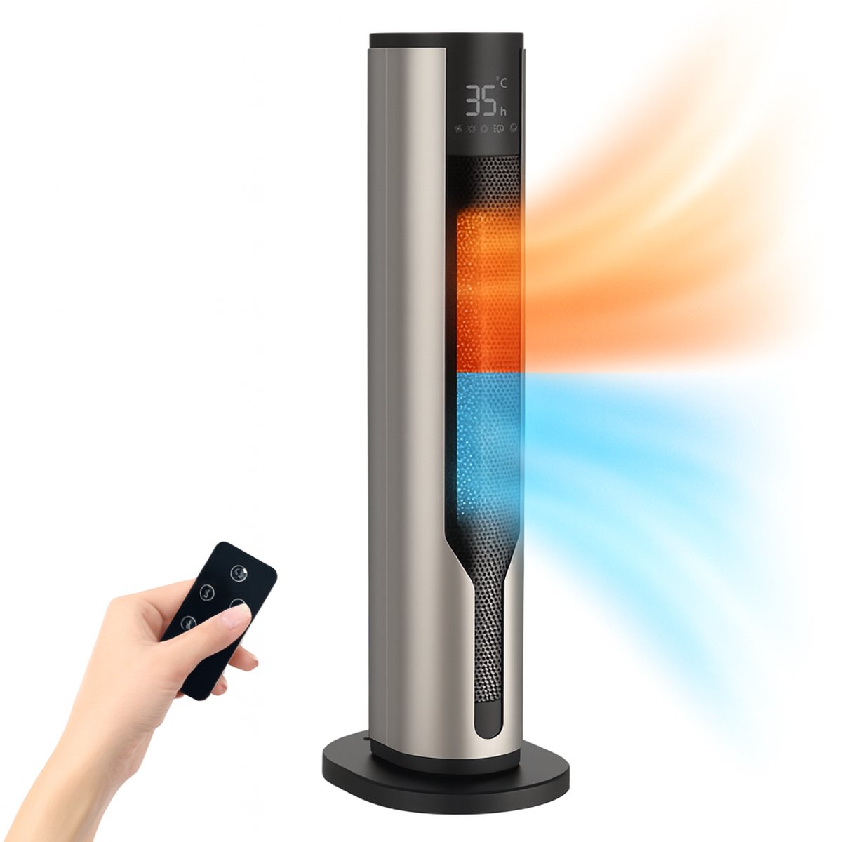 HeatSense Elektrische Kachel en Ventilator 2000W 2-in-1