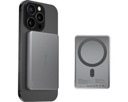 Erikssøn Core Draadloze Powerbank - 10000 mAh – Incl. Usb-C kabel , LED Indicator - Geschikt Voor Magsafe - Draadloze Powerbank - Noodpakket - Zwart