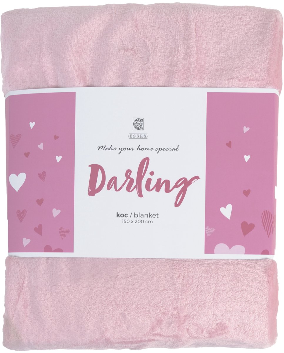 Zachte Roze Microvezel Deken Darling 150x200 cm