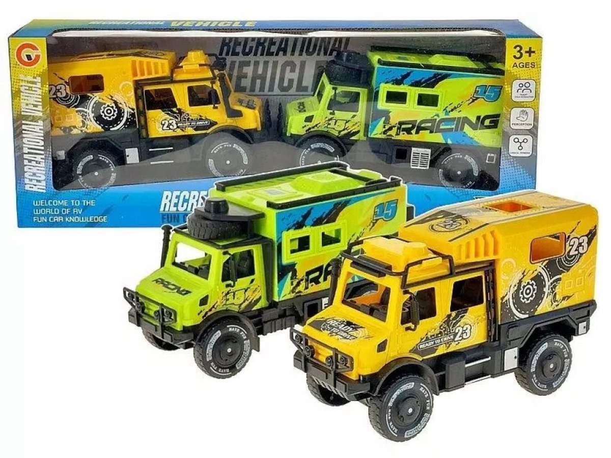 Adar terreinwagens set van 2 speelgoedauto's