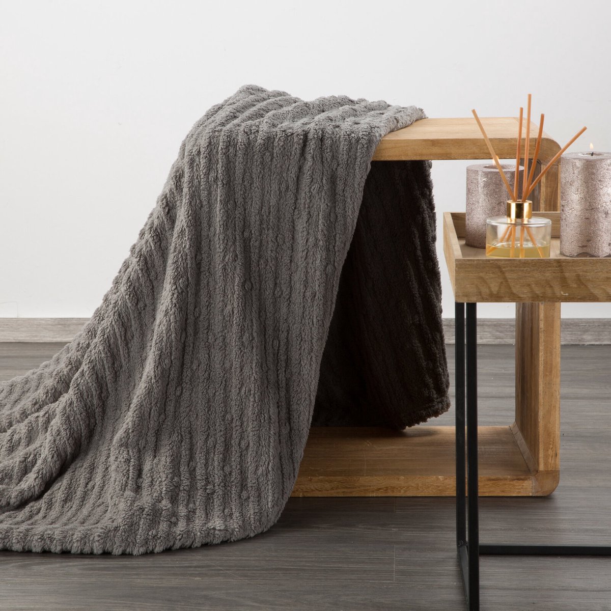 Zachte Microvezel Deken 150x200cm - Decoratieve Plaid met Vos Design
