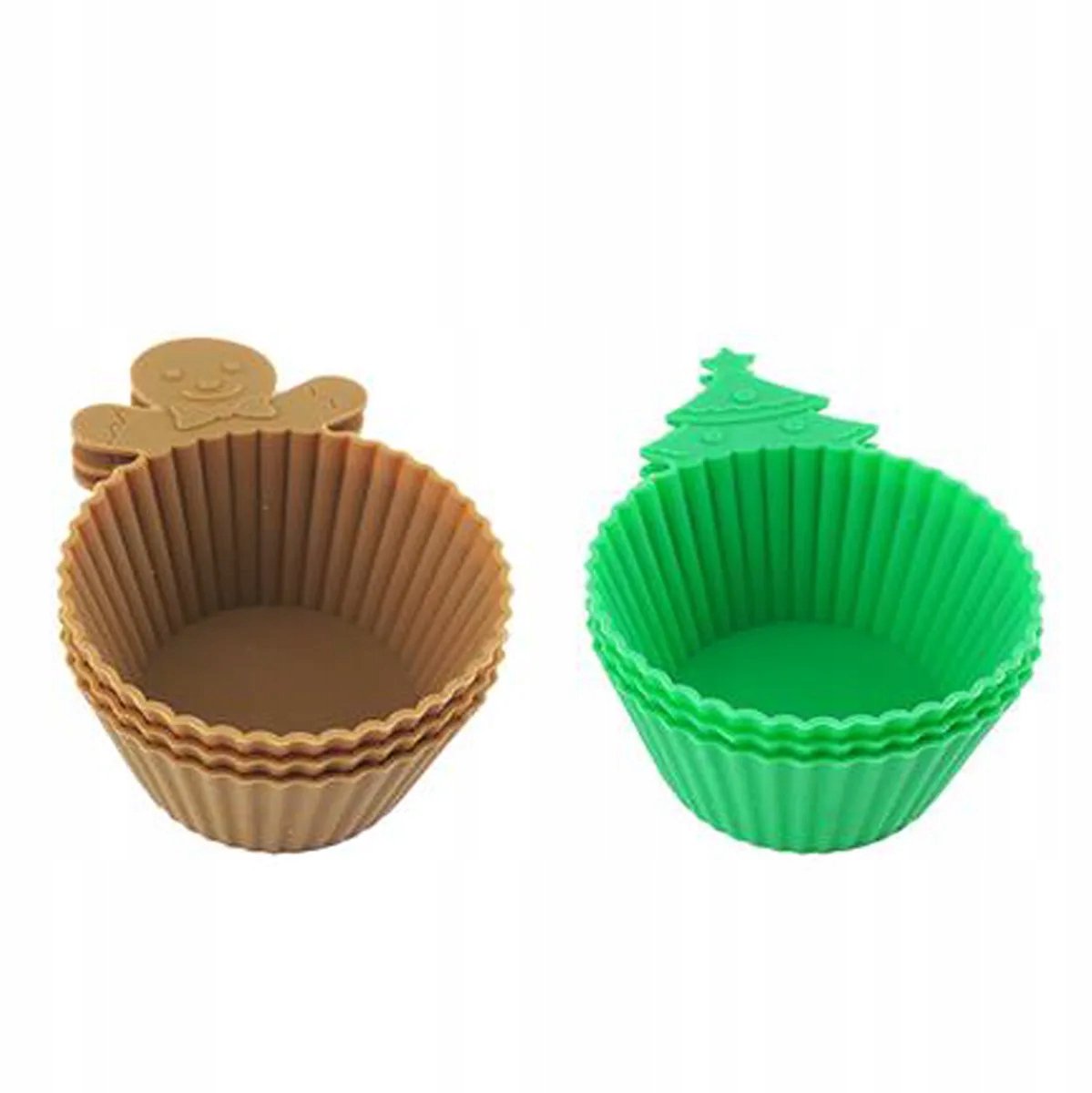 Altom Design Siliconen Muffinvormen Kerst 6 stuks