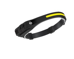 LED Hoofdlamp met Sensor – 230° Breed Lichtbereik – USB Oplaadbaar – Waterdicht IPX4 – Handbewegingssensor – Lichtgewicht – Voor Fietsen, sporten, hardlopen, Klussen & Kamperen - NovaOutlet Sportline HL-1