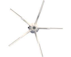Rubberen Zijborstel voor Xiaomi Roborock S5 Max/S6 - Wit